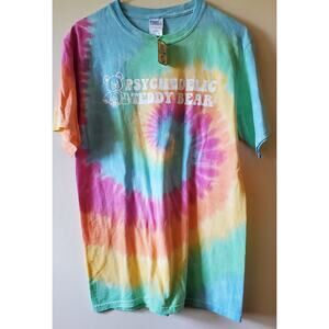 Tie Dyed T Shirt S Small Soft Pastel Old Globe Hair Psychedelic Teddy Bear